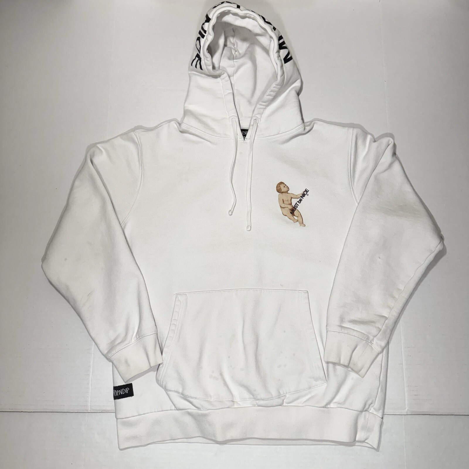 Ripndip White Madonna Hoodie Must Be Nice in Size Large