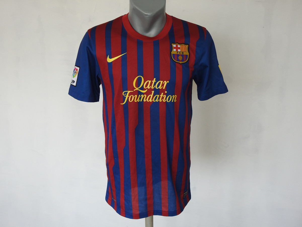 Barcelona 2011 Home Jersey #10 Messi Nike Red Blue Shirt Size S