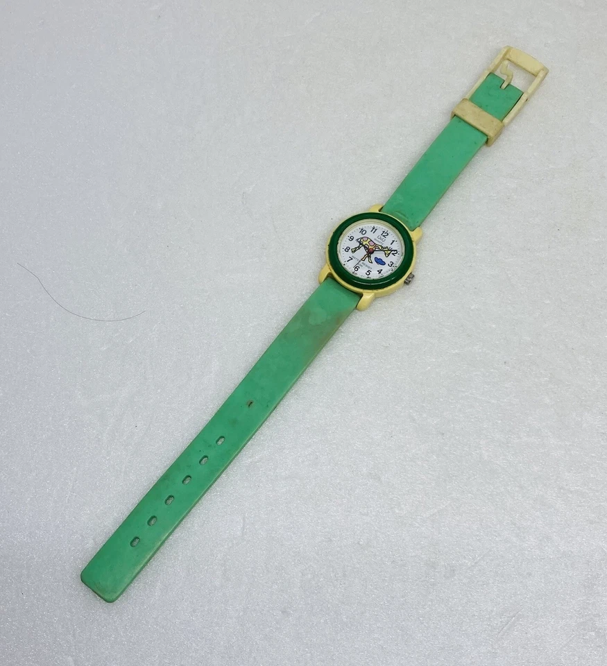 Vintage Q&Q Quartz Watch Kids Women 25mm Giraffe Green Art Japan Movement 6 - Image 2 of 4