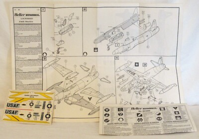 Heller #302 Humbrol Lockheed F-94B Starfire 1:72 Scale Decal