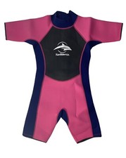 Konfidence Shorty Wetsuit Pink 11-12 years SW02 New W/ Tags Pink/Black/Blue