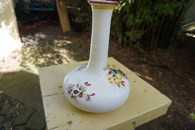 Vase Italy Blumenmuster Faenza F/76 H 26 cm B 16/5 cm 1960er Italy