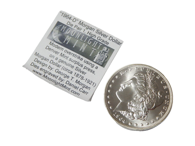 ノースブリティッシュ 25年 1964 ムーンインポート MOON IMPORT 1964D 1964 D Morgan Silver Dollar Fantasy Daniel Carr Rare