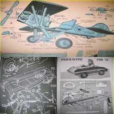 8 VINTAGE AIRPLANE PEDAL CAR SIDEWALK TRACTOR PLANS 13