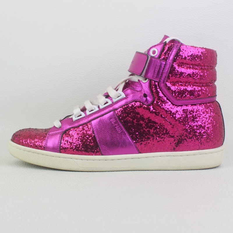 Sneakers alte classiche SAINT LAURENT corte glitter