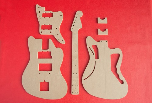 Jazzmaster Router Template Set mit Hals und Schlagbrett CNC Gitarrenbauer Werkzeuge 1/2" MDF - Bild 1 von 12
