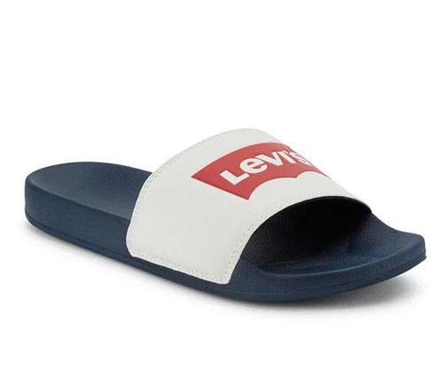 New Levi's Men's Batwing-Logo Slides. Navy Blue u0026 Sz Medium (8/9). Great  Look | eBay