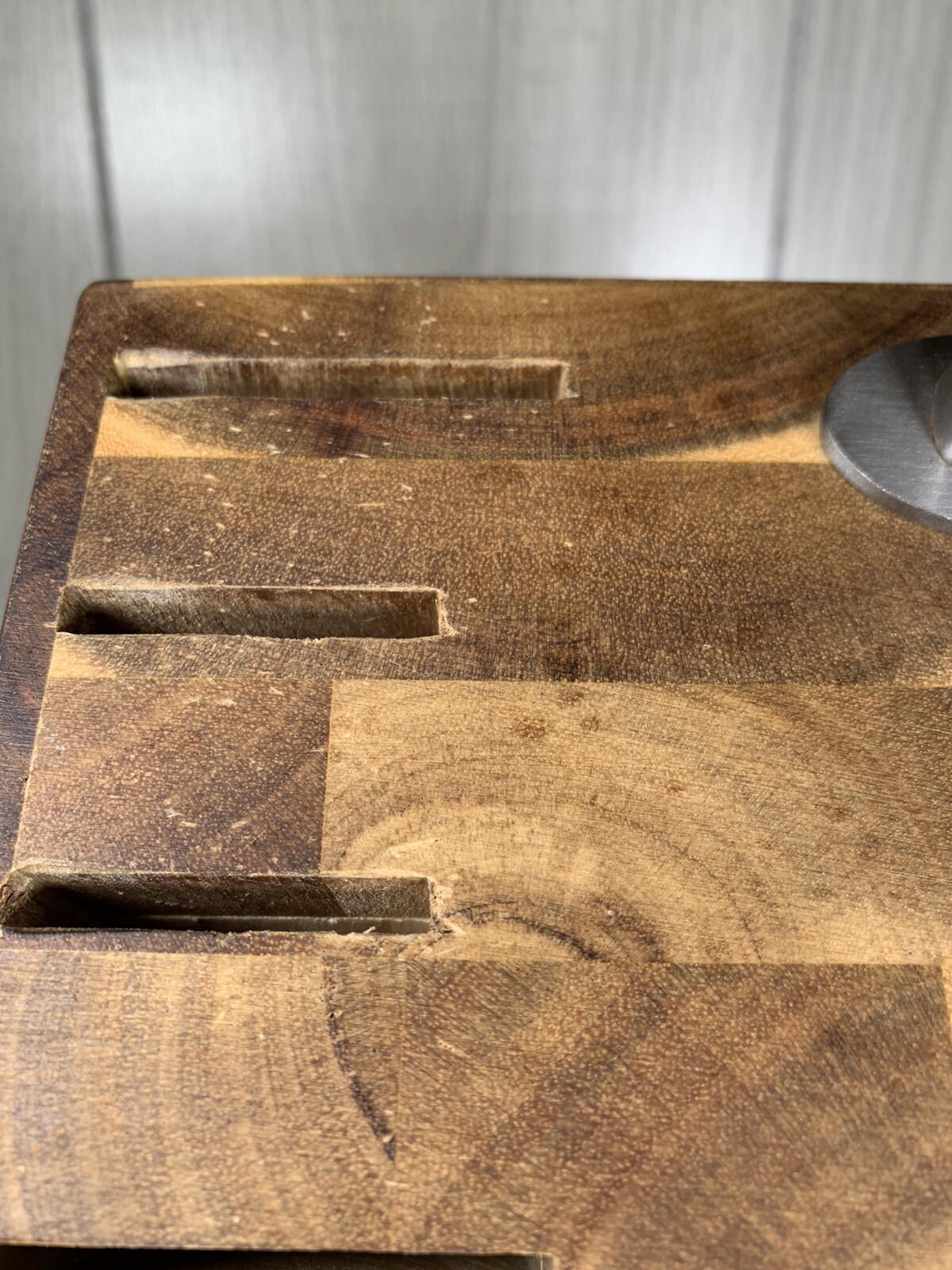 Cuisinart Wood Knife Block 9 Slot multi color wood grain Finish w