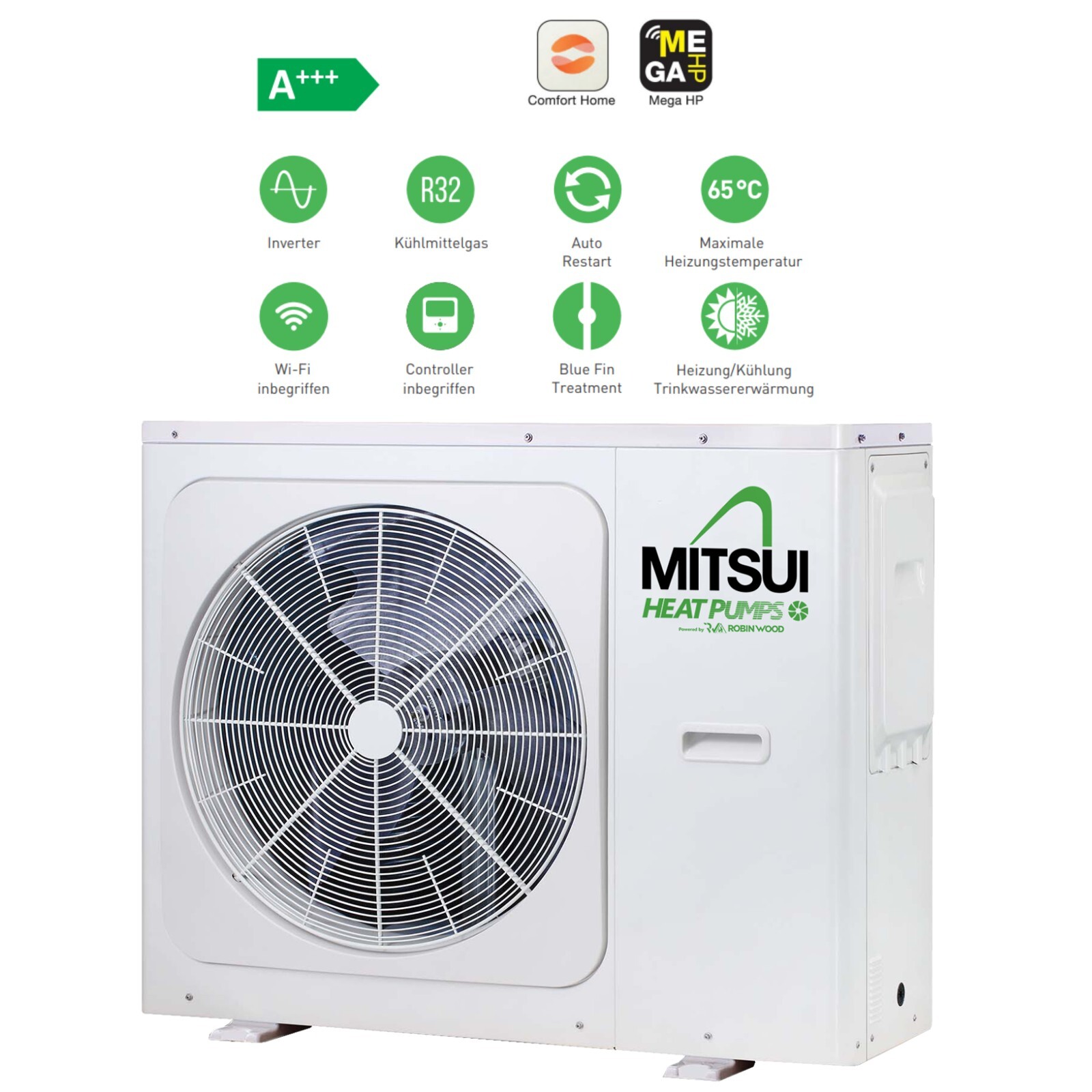 Bomba de Calor Vintage A 14 Kw Inversor Aire Agua Monobloque Bafa