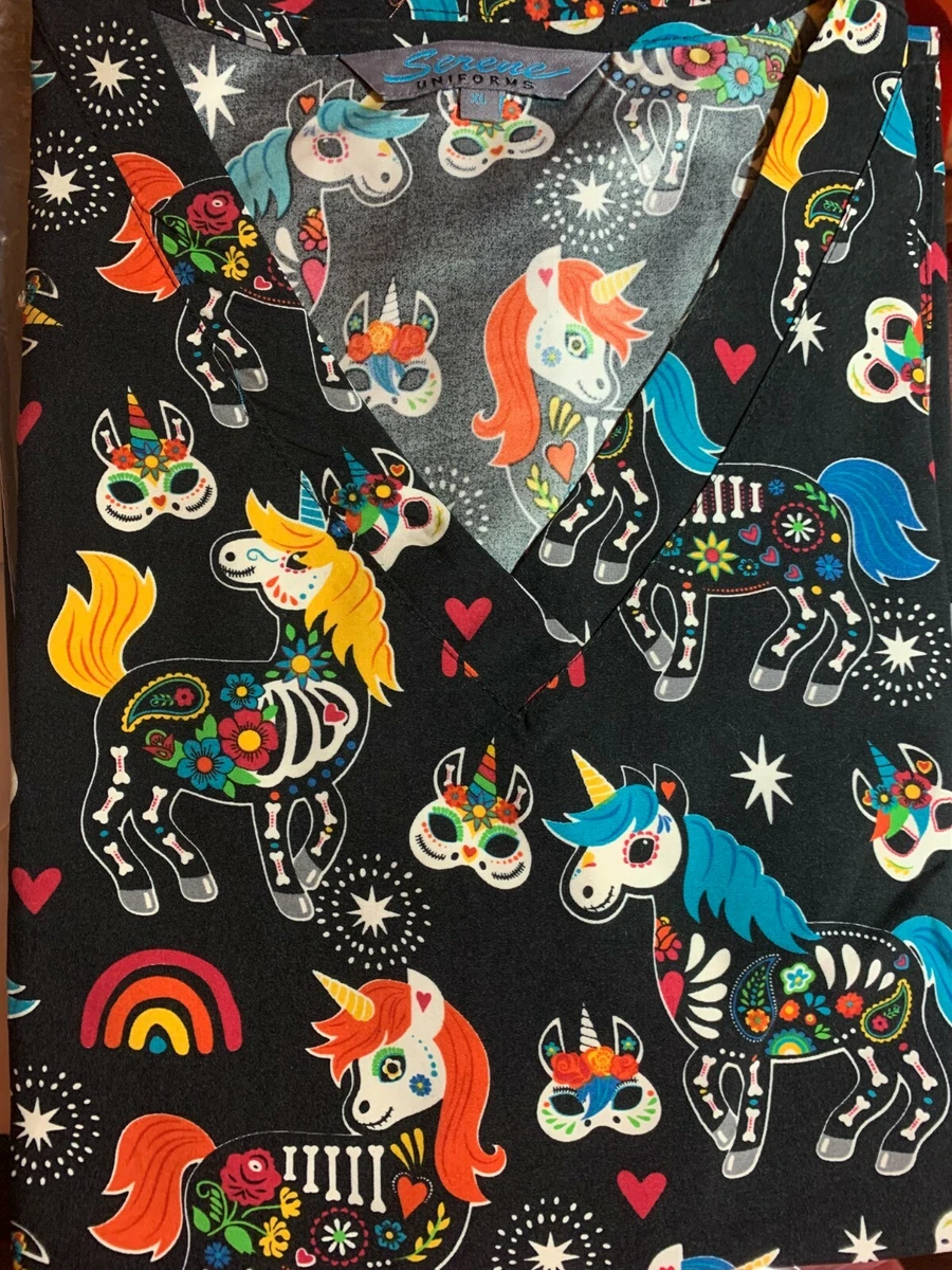 Dickies unicorn store scrub jacket