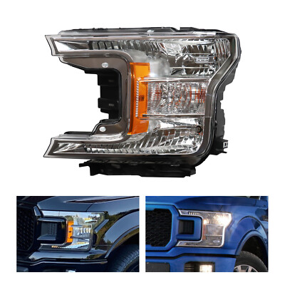 For 2018 2019 2020 Ford F150 Pickup Halogen Left Driver Side Headlight Headlamp