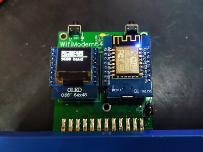 Commodore 64 Wifi Modem! Verbinden Sie Ihren Commodore 64 mit dem Internet! Mit OLED