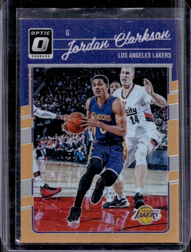 2016-17 Panini Donruss Optic Jordan Clarkson Orange #/199 Lakers
