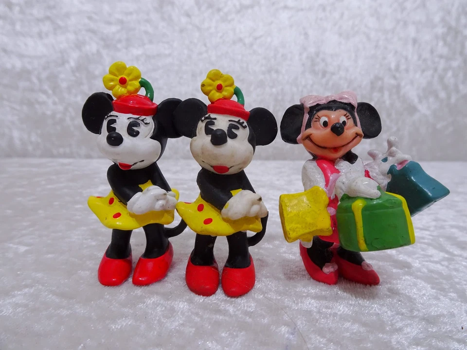 15 x Walt Disney Kunststoff Figur Minnie Mouse Minnie Maus - Vintage - Bild 2 von 4