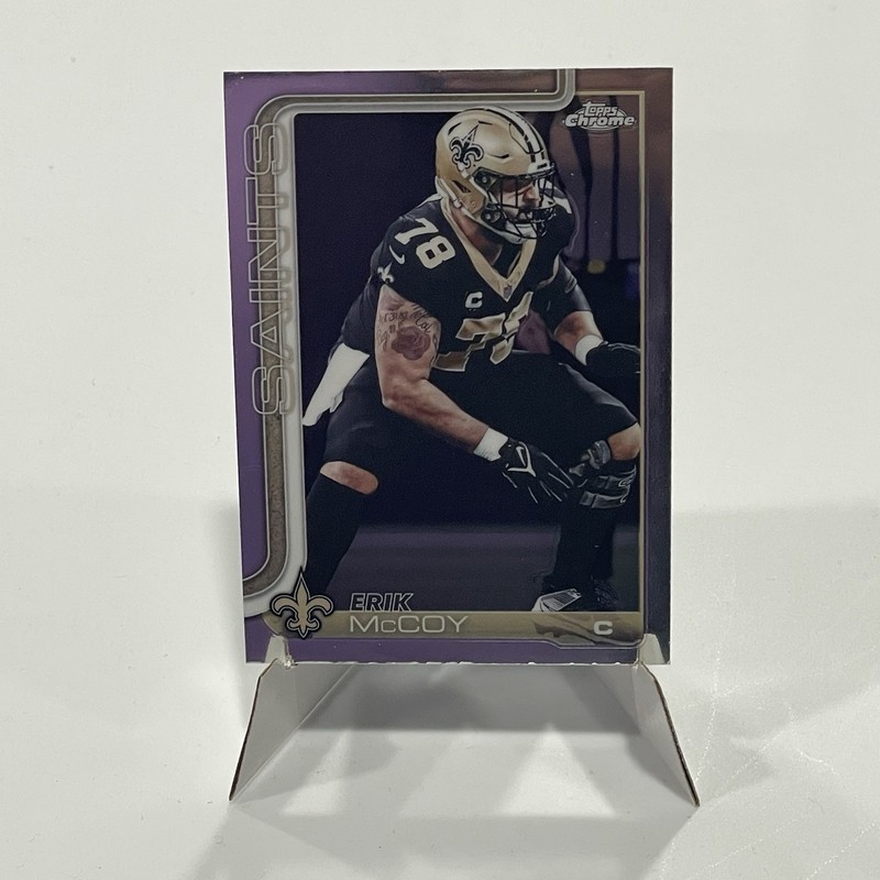 2025 Topps Chrome Football Erik McCoy New Orleans Saints #223