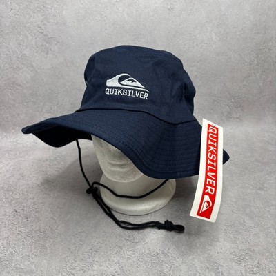 Quiksilver Bushmaster marineblauer Buschmann Fischerhut (Größe Large) - neu mit Etikett