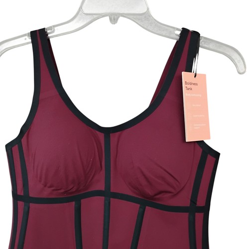 Honeylove Boldness Tank Fig Color Black Trims Size Medium NWT 360° Compression - Picture 3 of 9