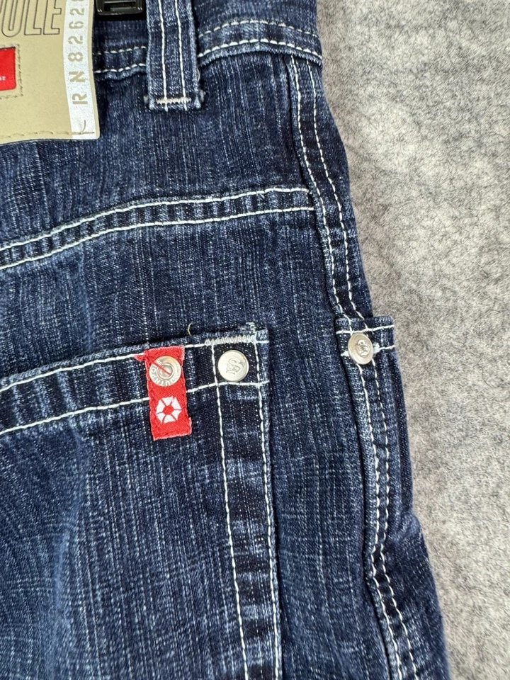 Pantalones Cortos de Jean Southpole De Colección Para Hombres 34 Sueltos Y2K Pantalones Cortos de Denim Rojo Pestaña Sueltos Anchos Foto 2 de 4
