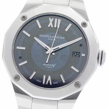 Baume & Mercier Riviera Baumatic 65899 Automatic 42mm Box Papers Blue Men's