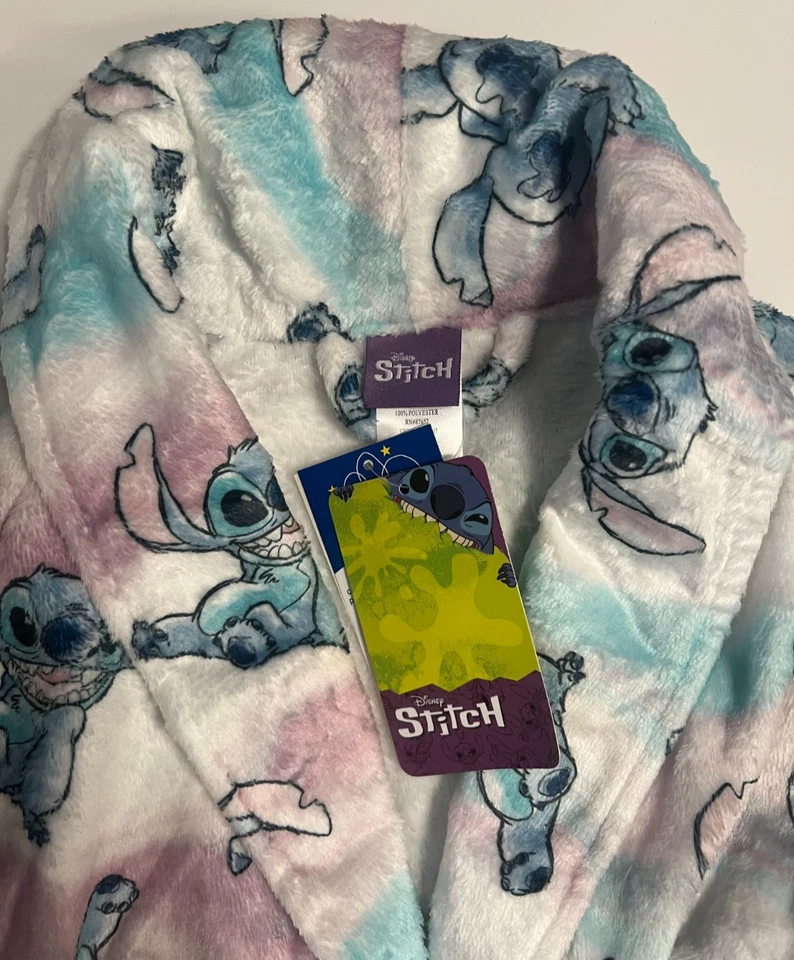 Bata polar de felpa de lujo "Wave Stitch" de Disney para niñas - talla 6 Foto 3 de 4