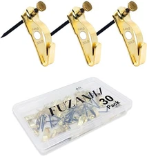 30lbs Earthquake Picture Hangers(30pcs)- Tremor Hanger, 30 lbs, Gold 