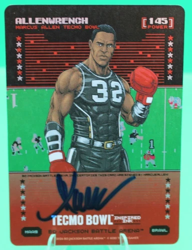 Bo Jackson Battle Arena Tecmo Bowl Autograph Allenwrench Brawl 145 Power