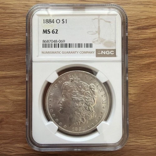1884 O Morgan Silver Dollar $1 MS62 NGC Beautiful 🔥
