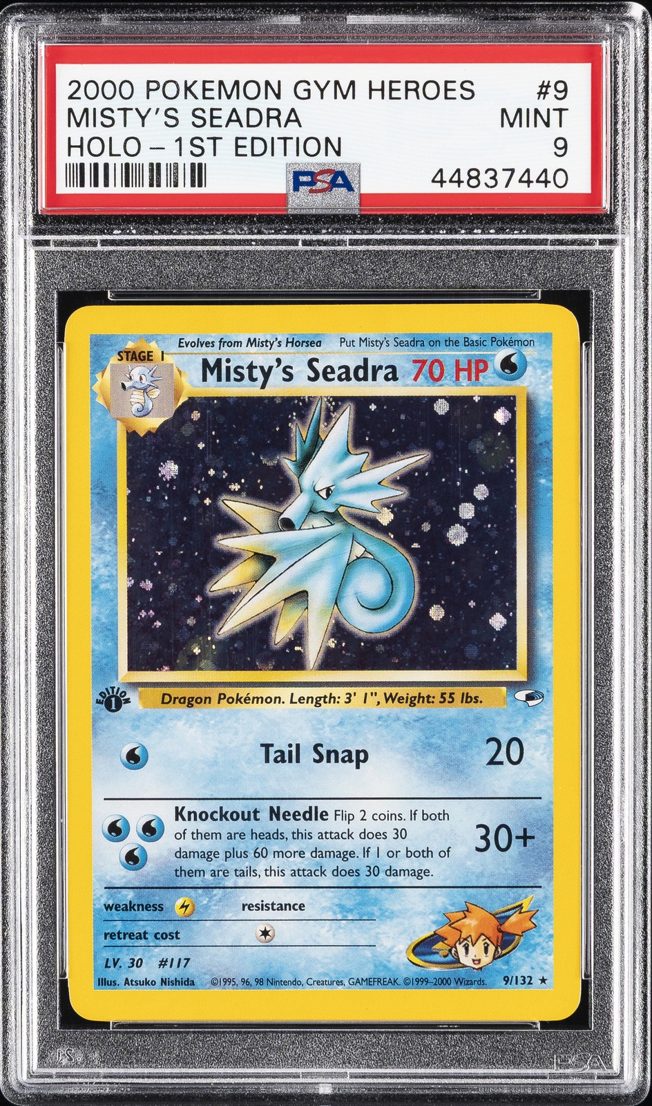 Misty's Seadra 1st Edition #9