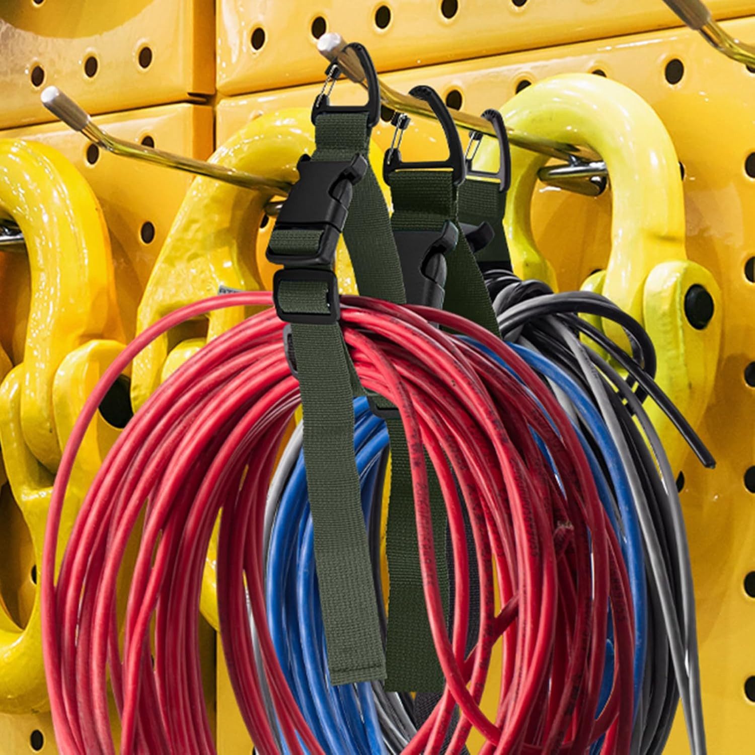 6 Pack 17 Adjustable Extension Cord Holder Organizer Heavy Duty Garage Strap