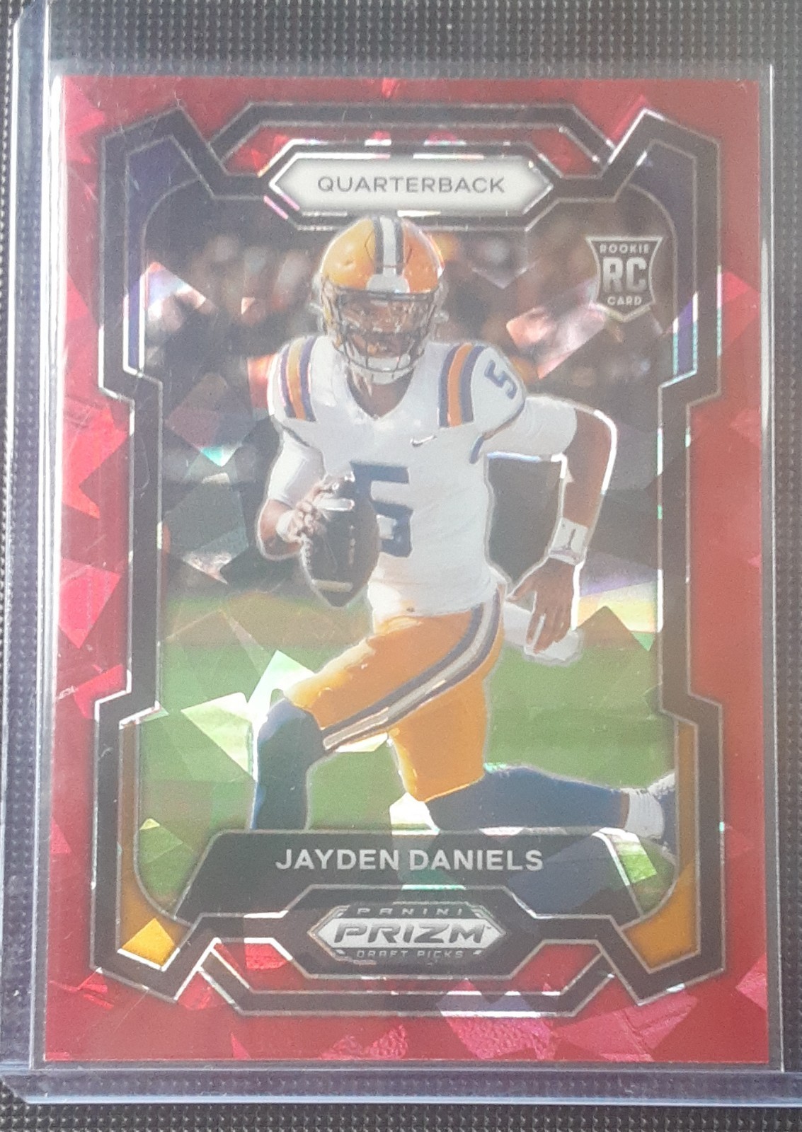 2024 Panini Prizm Draft Picks - Jayden Daniels #108 Red Ice Prizm (RC)