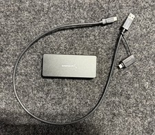 SSD externo de aluminio SABRENT Rocket Pro 500 GB NVMe USB 3.0 (SB-500-EC-NVME-BLK)