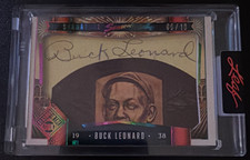 Buck Leonard Cut Autograph 06/10 2025 Leaf Signature Negro Leagues Hall of Fame