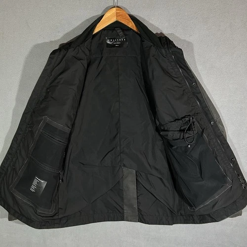 Vollebak Planet Earth Jacket Medium Black Waxed Cotton Beeswax Utility Coat image 5