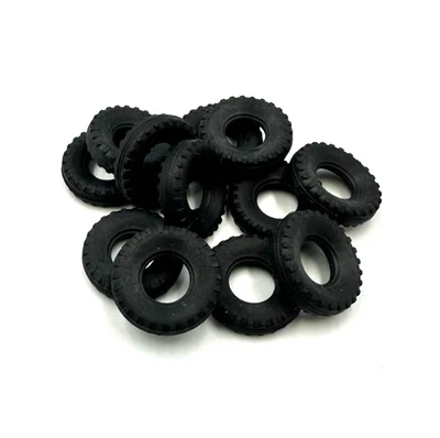 Lot de 12 pneus 18/8 (DO25) crantés diamètre 18 mm pour Dinky Toys - Photo 1/3