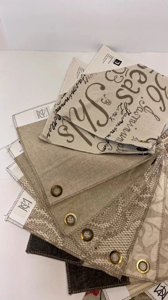 LOT 21 BERNHARDT & CMI Victorian Calligraphy FURNITURE Textile Various Sz Swatch - Image 3 of 4