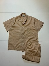 Vintage 70s Towncraft Plus Penn Prest Penneys Pattern Print 2PC Pajama Set Sz. L
