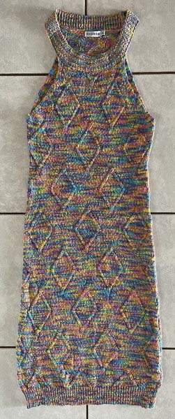 Ghanda Knitted Halter Neck Dress Size Medium Excellent Condition 