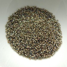 15/0 TOHO 10 grams Seed Beads - Gold-Lined Rainbow Black Diamond - No. 999