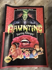 Haunting Starring Polterguy Sega Genesis CIB Complete REG card EA 1993 16 Meg