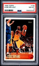 1996 TOPPS #138 KOBE BRYANT ROOKIE RC PSA 8