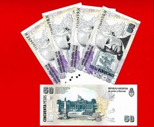 5x  Argentina 50 Pesos ND (2003-2015) P 356 SERIES H UNC