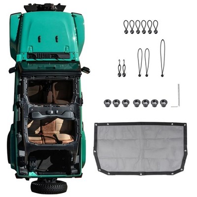 Sunshade Compatible with 2024 2025 2026 Jeep Wrangler JL 2/4 Door 4XE Hard To...