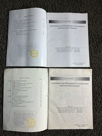 Lote 2 Consola Nintendo NES Manual de Usuario Cubierta de Control y Robot ROB R.O.B.