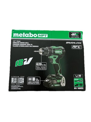 Metabo HPT 18V Brushless Cordless Drill  Kit W 2 Batteries/Charge