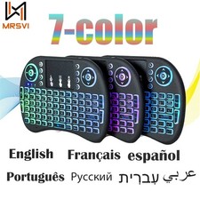 2.4GHz Mini Wireless Keyboard Touchpad Backlit Remote for Smart  Android PC AAA