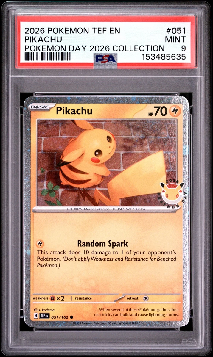 Pikachu Pokémon TCG Professional Sports Authenticator (PSA) Grade