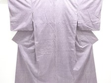 7703856: JAPANESE KIMONO / ANTIQUE KIMONO / SILK / TSUMUGI / WOVEN SQUARE