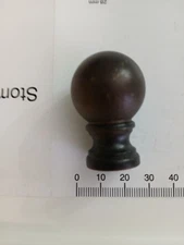 Wood Turned Modern Transitional Lamp Finial