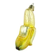 Peeled Banana Blown Glass Old World Christmas Ornament 28066 Decoration FREE BOX