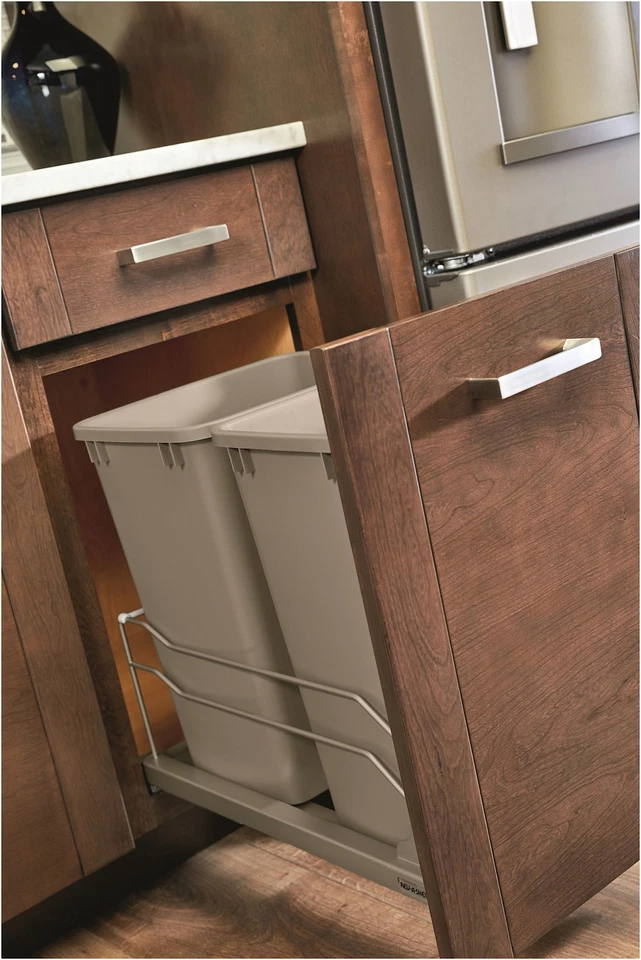 Rev-A-Shelf 53WC-1527SCDM-2 moderno 11" W 27 cuartos de basura extraíble - negro Foto 4 de 4